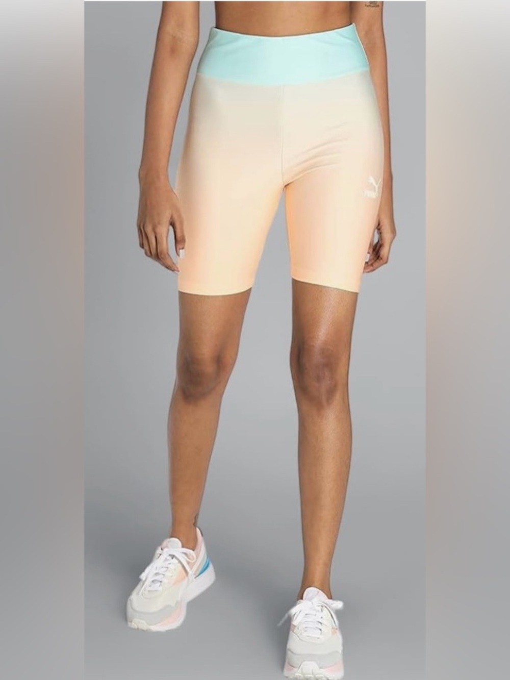Puma Women's Light Peach Bike Shorts